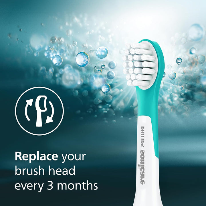 Cabeza de cepillo dental para niños Philips Sonicare, 2 piezas, Com...
