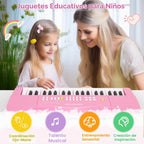 37 teclas para niños pequeños, teclado de piano eléctrico, pianos con micrófono