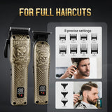 BESTBOMG® Cortapelo profesional para hombres, juego de cortapelos y...