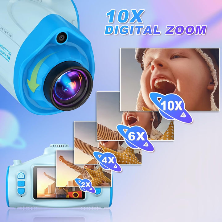 Cámara para niños, cámara para niños con proyector, ofrece proyecci...