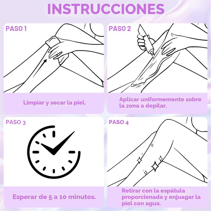 Crema para eliminar el vello PHOFAY para piel sensible para mujeres...