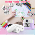 1 impresión instantánea para cámara para niños, 1 y 6 rollos de papel de impresión