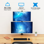 Soporte vertical para monitor dual para pantalla de computadora