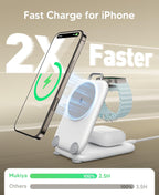 Estación de carga inalámbrica rápida para iPhone Duo de PaktVault