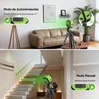 Huepar - Nivel láser con trípode de 60 pulgadas, 100 pies, autonivelante, nivel láser, recargable, línea cruzada, verde, herramienta para colgar imágenes, azulejos, renovación del hogar, bolsa de