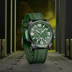 NAVIFORCE Reloj impermeable para hombres y mujeres, reloj de pulsera analógico con fecha automática, militar, deportivo, unisex, correa de silicona