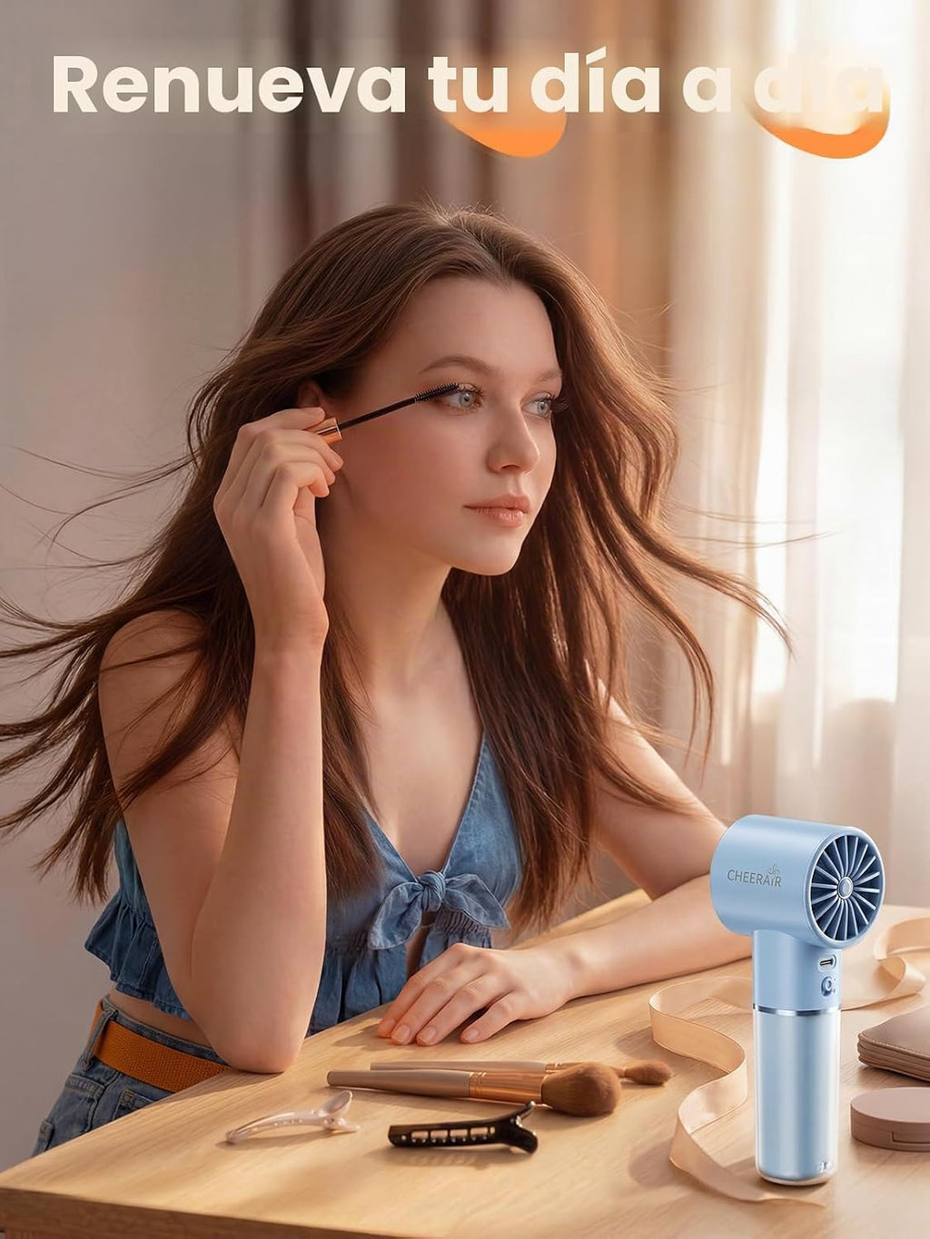Cheerair Ventilador de Mano Portátil, Ventilador Mini Personal Pote...