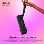 LG xboom Grab by will.i.am, altavoz Bluetooth portátil para deportes y atletas, hasta 20 horas, IP67 resistente al polvo y al agua, correas de transporte ajustables. Perfecto para ciclismo y senderismo