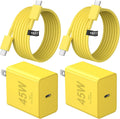 Cargador USB C tipo C cargador de carga rápida 10FT 45W Samsung