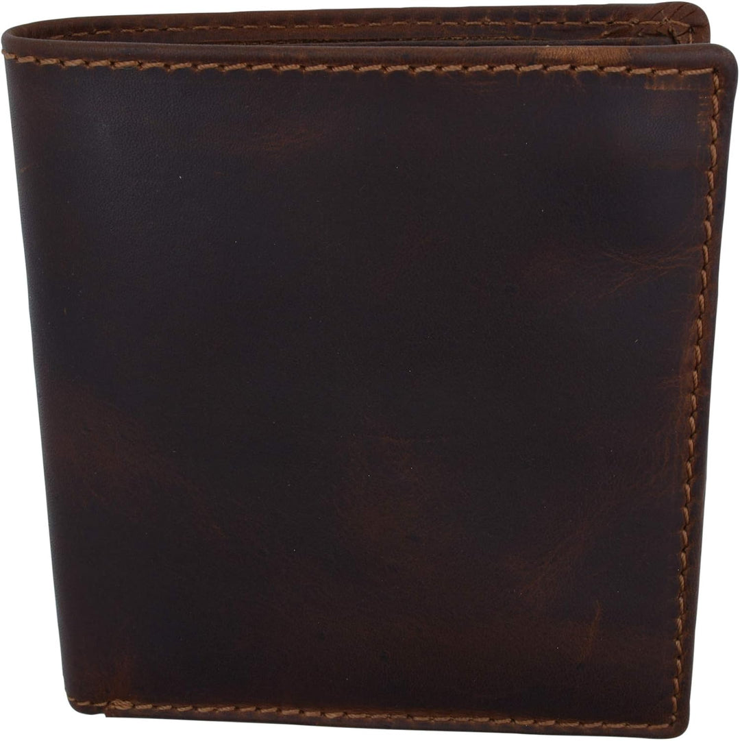 Swiss Marshall Cartera europea de piel de cordero con bloqueo RFID...