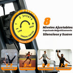 Bicicleta estática estática reclinada magnética plegable y