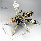 Rompecabezas de metal 3D para adultos, kits de modelo de avispa mecánica, bloques de construcción, avispón gigante del norte, montaje difícil de bricolaje para hombres