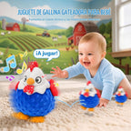Juguetes para bebés - Pollo musical de peluche con repetición de voz