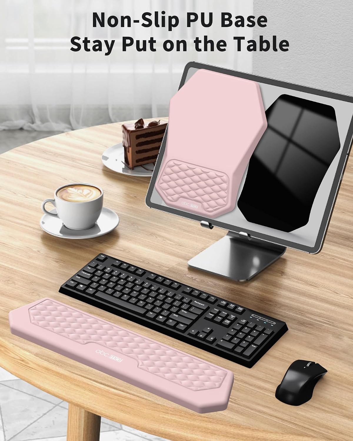 Juego de alfombrilla ergonómica para mouse con reposamuñecas y