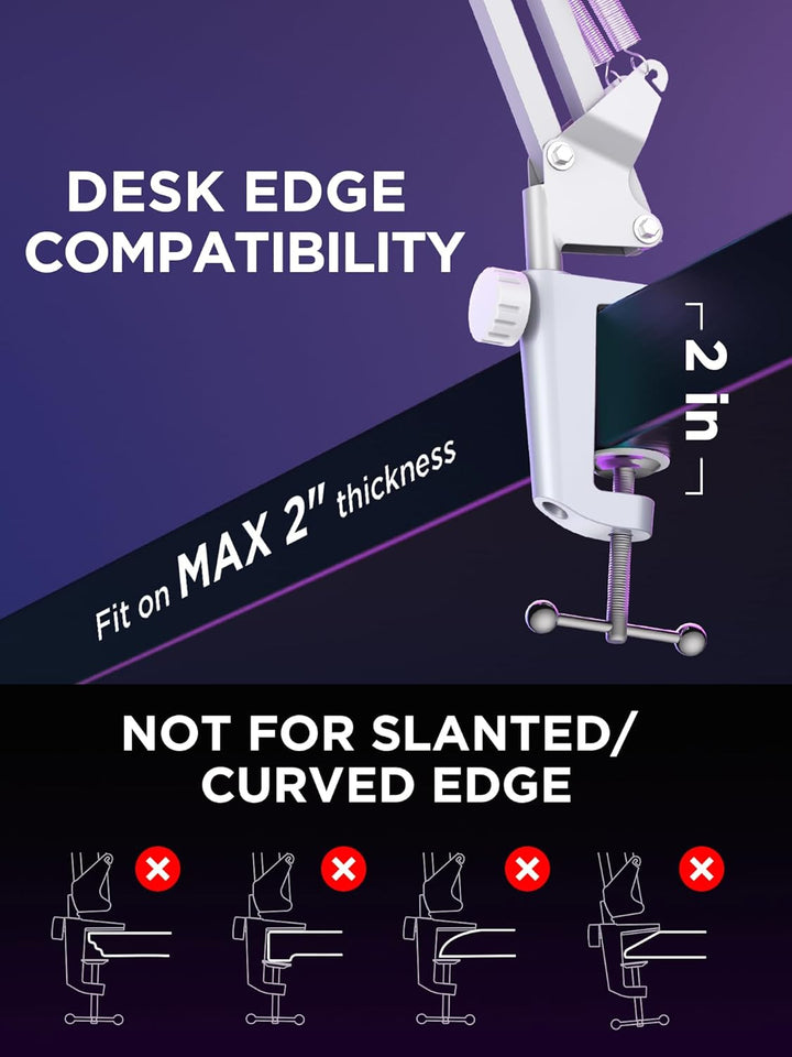 InnoGear Soporte de micrófono con brazo de brazo para Blue Yeti Hyp...