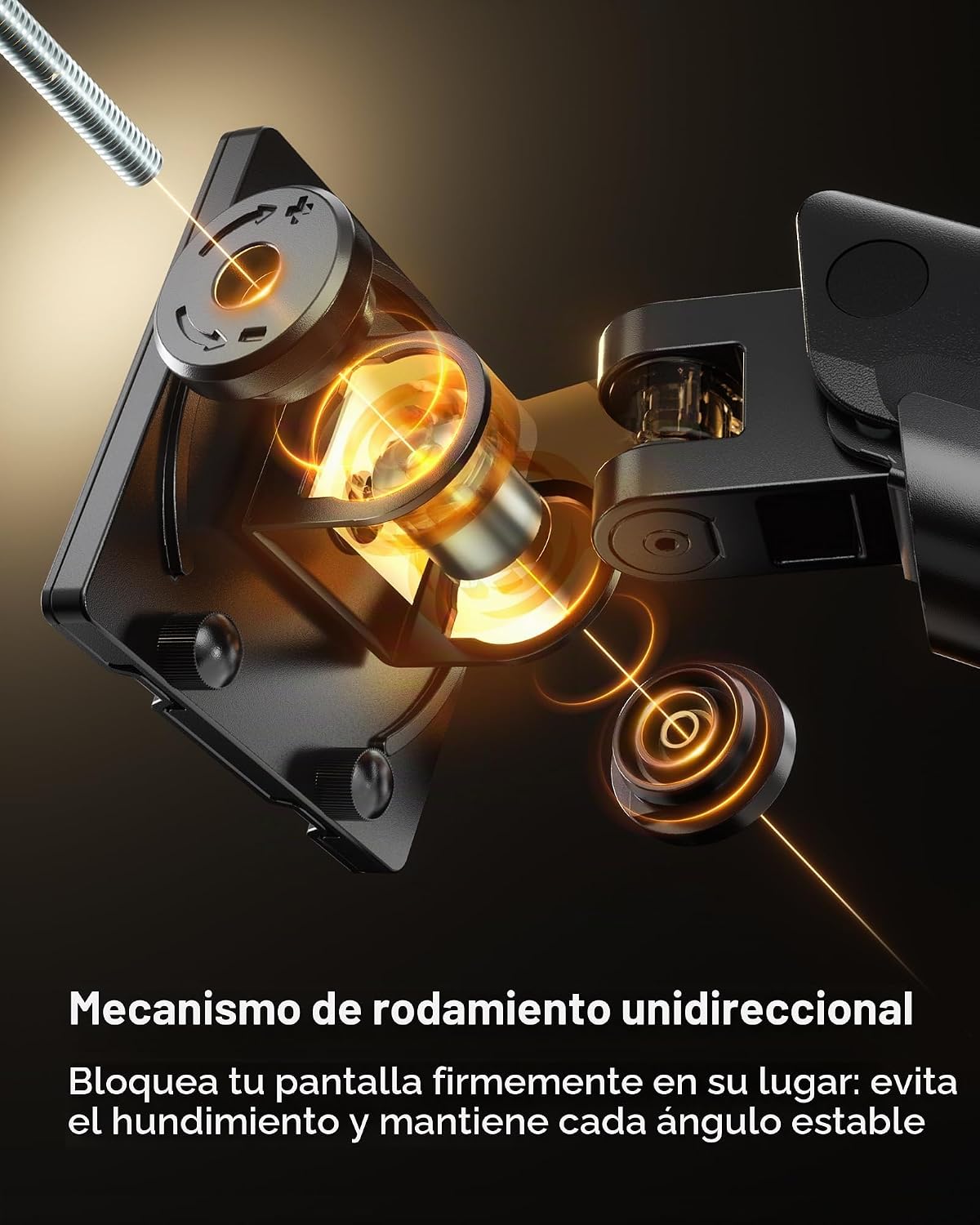 monTEK Brazo Dual Ultrawide para Monitores de 17-57" Pantallas, USB, Negro
