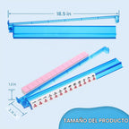 Soportes Premium Transparentes para Mahjong con Empujadores, Paquete de 4 Soportes Antideslizantes de Acrílico