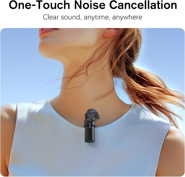Rythflo Micrófono Lavalier inalámbrico para iPhone\/Android\/iPad (...