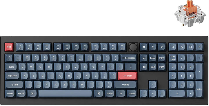 Keychron V6 Max - Teclado mecánico inalámbrico personalizado, Bluet...