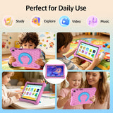 Tableta para niños Android 15 con estuche, Tableta de 10 pulgadas p...