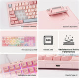 MechLands Aula S102 - Teclado de membrana para juegos con teclado n...