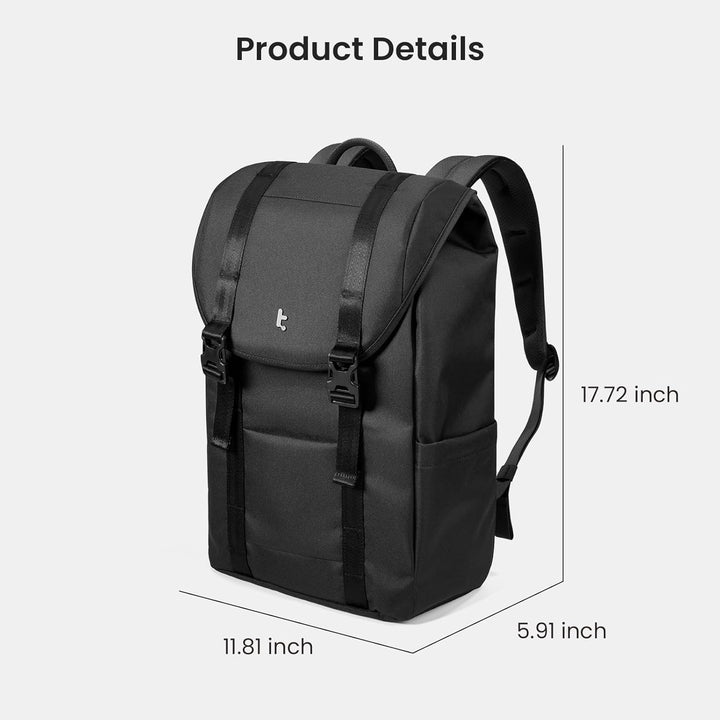 tomtoc Mochila para portátil con solapa de 22L, ligera, resistente...
