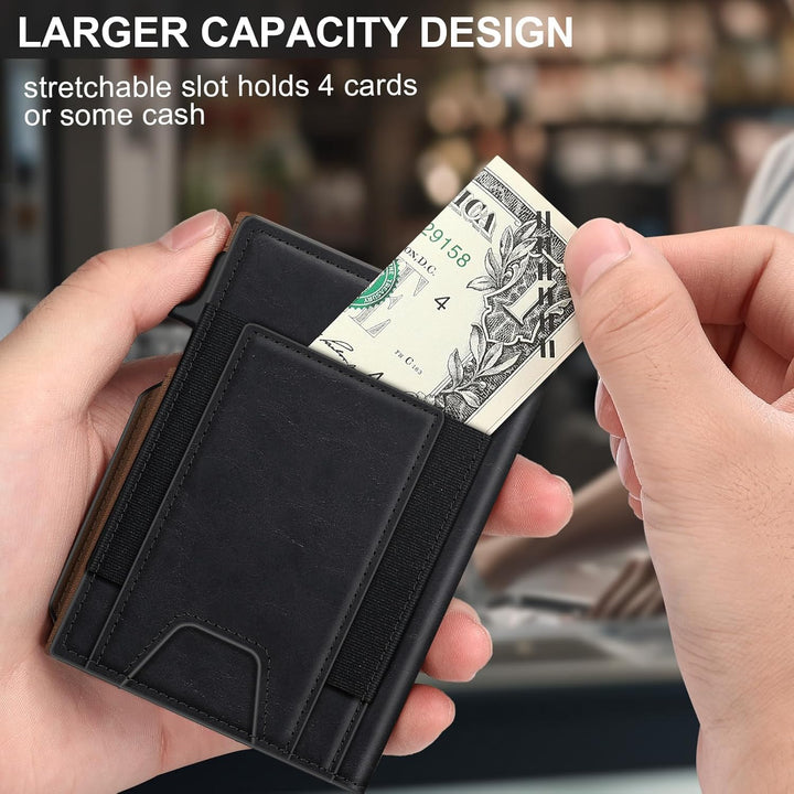 Cartera para hombre con tarjetero delgado desplegable para 9 a 13 t...