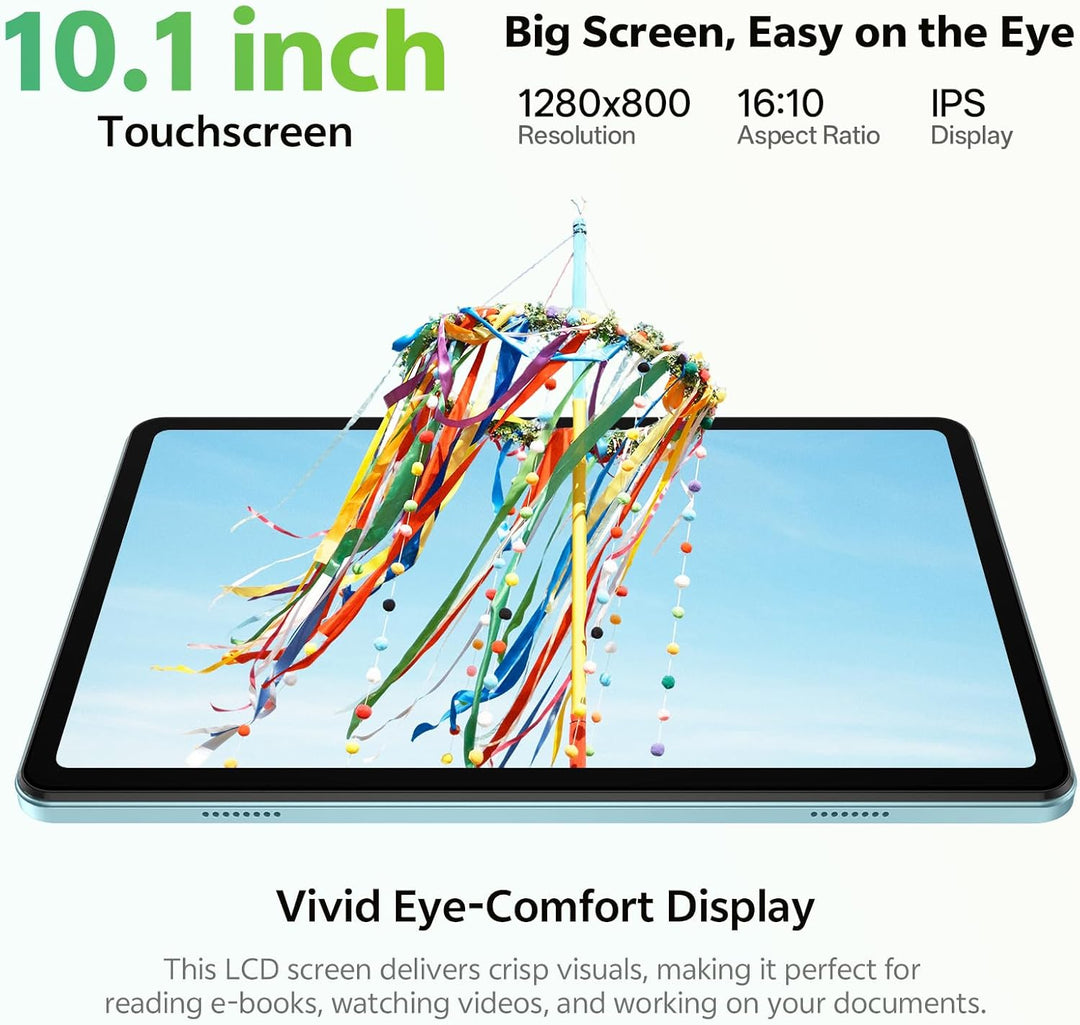 SHARECLOUD Tablet de 10.1 pulgadas, Tablet Android 15 con Funda, 24...