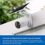 Tapo MagCam 4K Solar, cámara inalámbrica para exteriores con batería 4K Ultra HD, Blanco, SolarCam