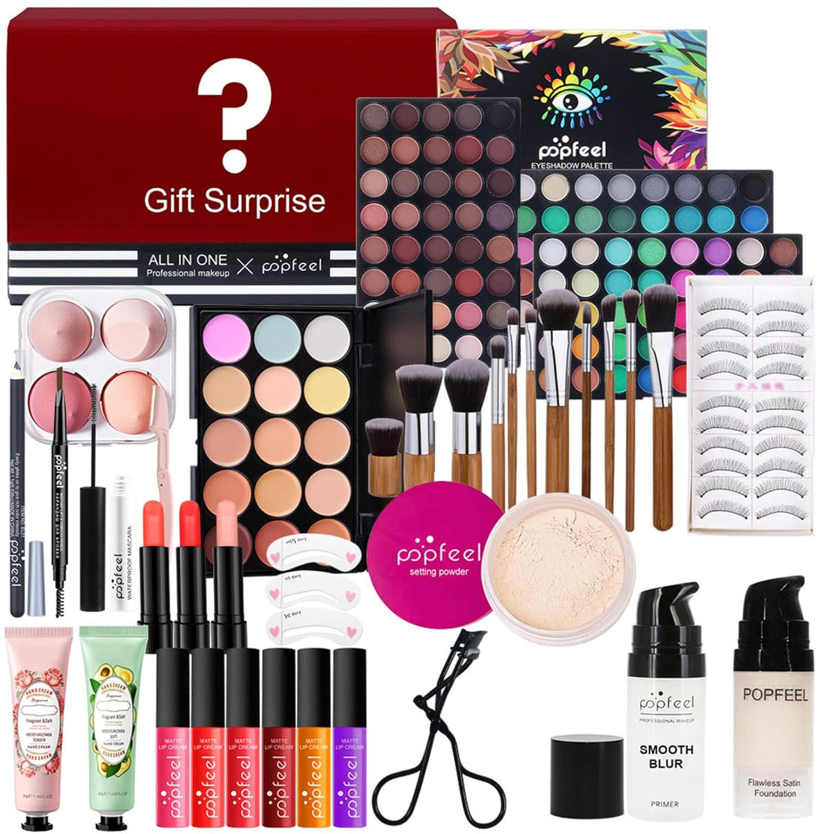 Joyeee Juego de regalo de maquillaje todo en uno para mujer, kit co...