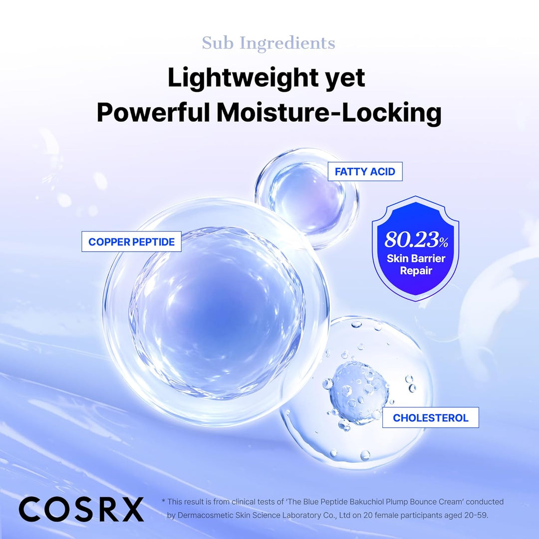 COSRX Crema Bakuchiol con péptido de cobre azul, GHK-Cu, 5 péptidos...