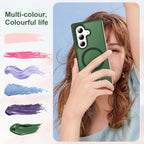 ORETECH Magnético para Samsung Galaxy Z Fold 7 Funda, Protector Translúcido Antideslizante PC Rígido Amortiguador para Samsung Z Fold 7 - Verde