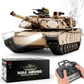 BESTYMXY Tanque RC US M1A2 Abrams Army, HengLong 1:16 2.4GHz Vehículo tanque de control remoto con sonido y luz para mayores de 14 años