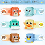 Stacking Toys Set Sensory Animal Stacking Blocks para 18+ Months Toddler Toy