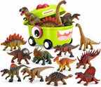 Juguetes de dinosaurio para niños, 12 figuras realistas con caja