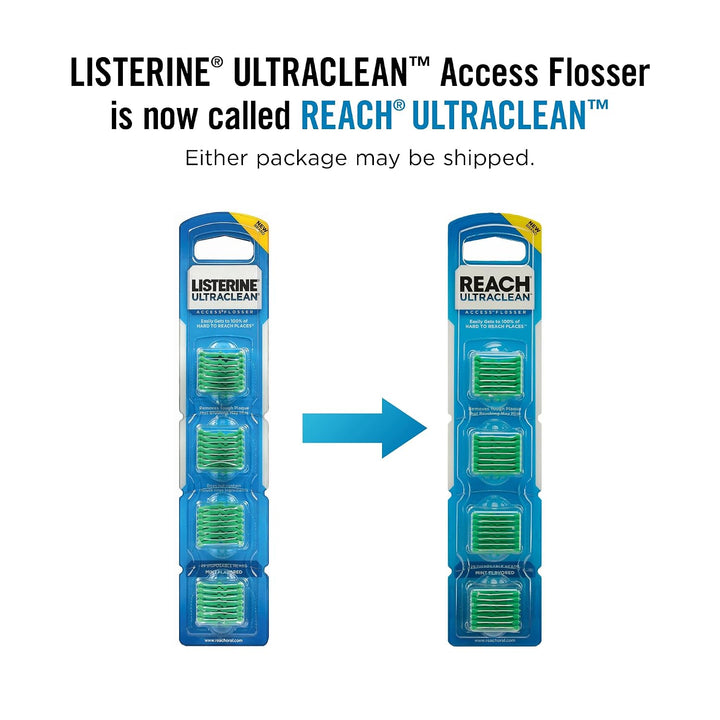REACH® Listerine Ultraclean Access - Cabezales de repuesto para hil...
