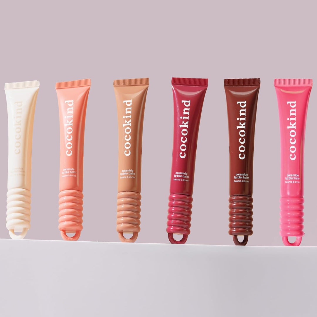Cocokind Ceramide Lip Blur Balm - Paquete variado de bálsamo labial...