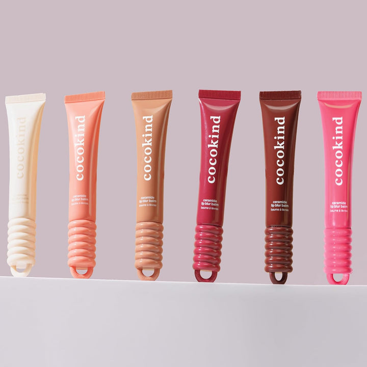 Cocokind Ceramide Lip Blur Balm - Paquete variado de bálsamo labial...
