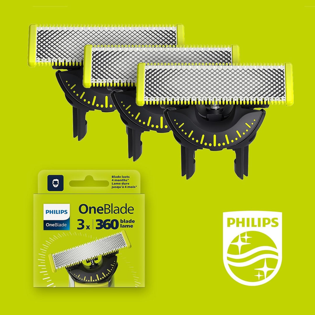 Philips OneBlade 360 - Cuchillas de repuesto originales para afeita...