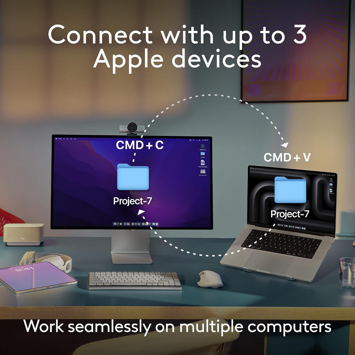 Logitech MX Anywhere 3S para Mac, mouse Bluetooth inalámbrico compa...