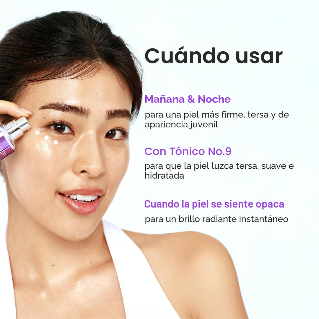 numbuzin No.9 NAD+ BIO - Suero lifting para brillo, reafirmante y a...