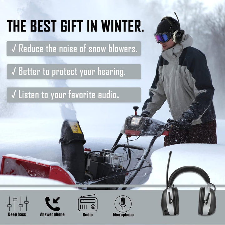 ZOHAN AM\/FM Radio Headphone with Digital Display,Ear Protection No...