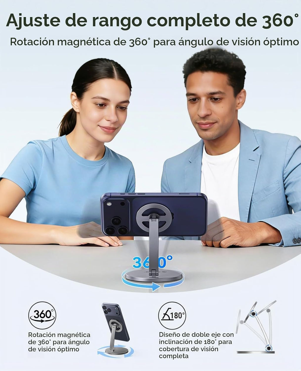 ORICO Soporte magnético para teléfono MagSafe, soporte de aluminio