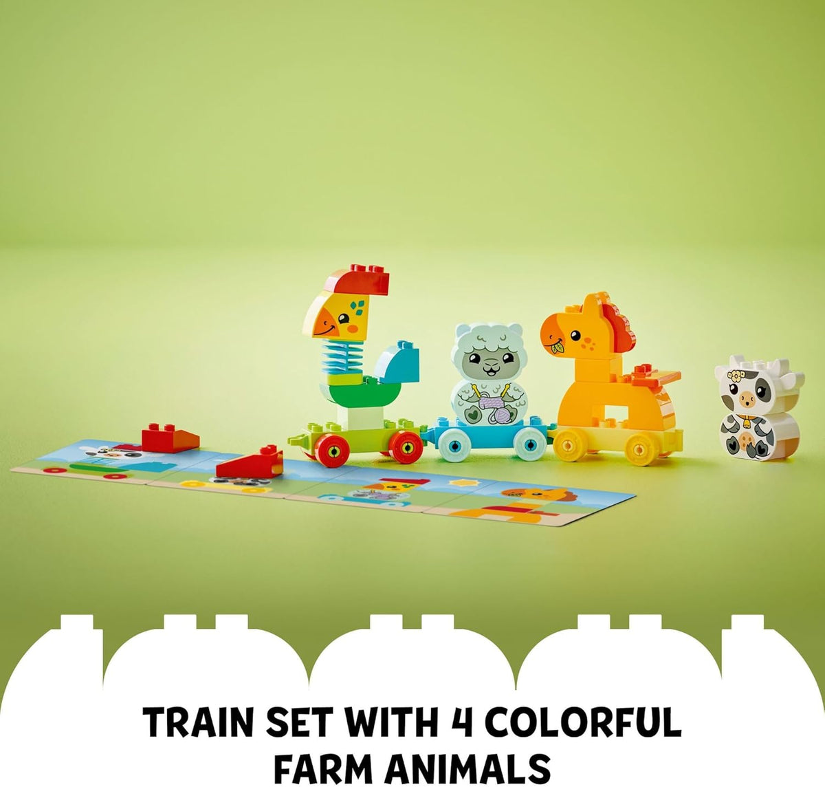 LEGO DUPLO My First Animal Train Building Set and Horse
