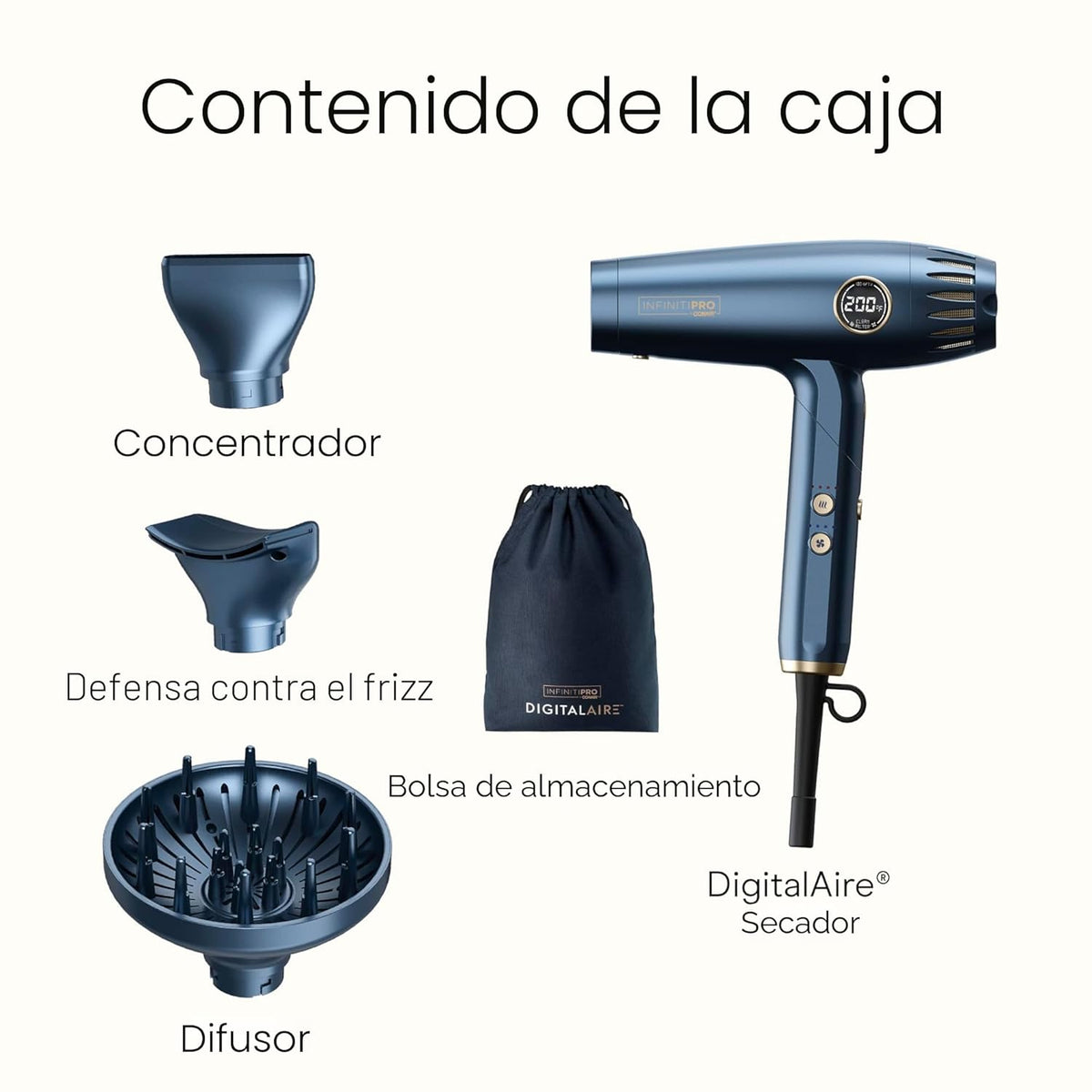 Infiniti PRO by Conair DigitalAIRE 2.0 - Secador de pelo iónico red...