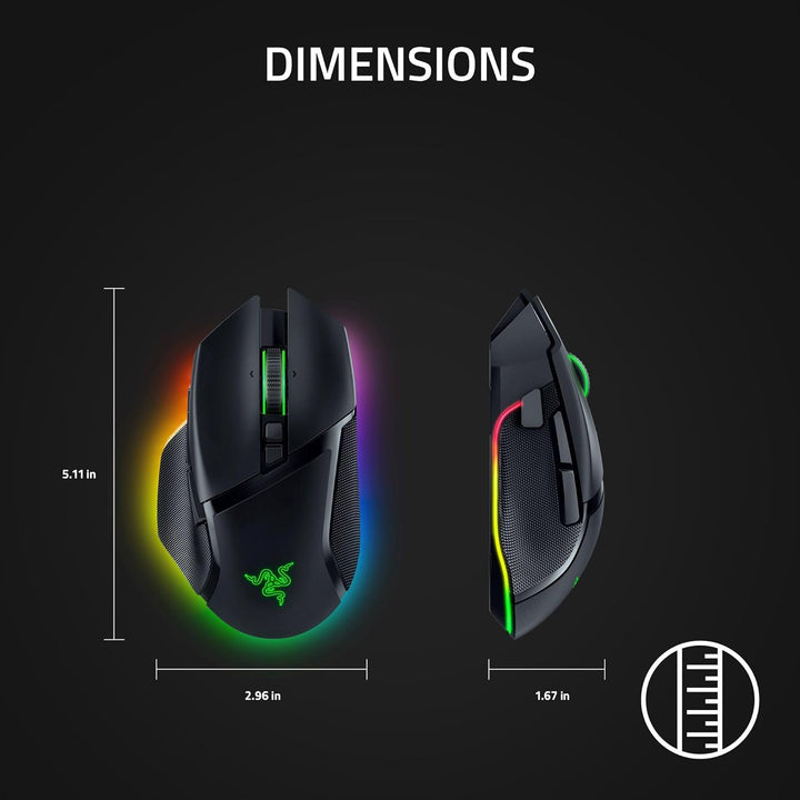 Razer Basilisk V3 Pro Ratón Inalámbrico para Juegos: Rueda de Incli...