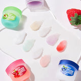 Juego de 8 bálsamos labiales con sabor a fruta, mini mascarilla lab...