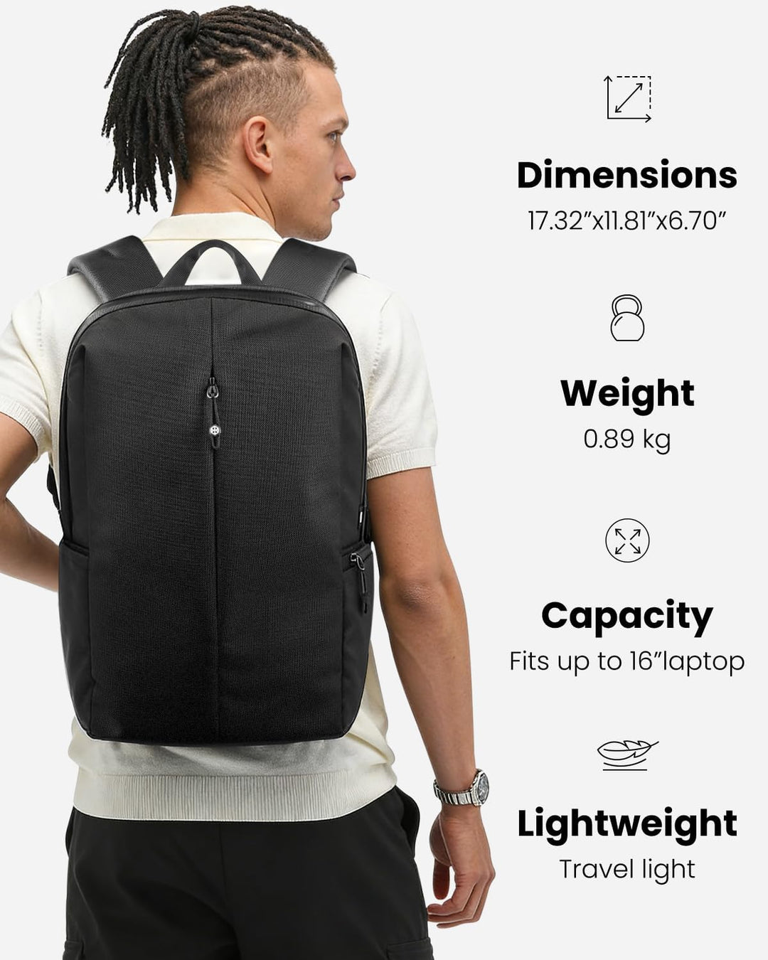 KURANEST NEXUS Work Pack - Mochila para laptop de 23 litros para ho...