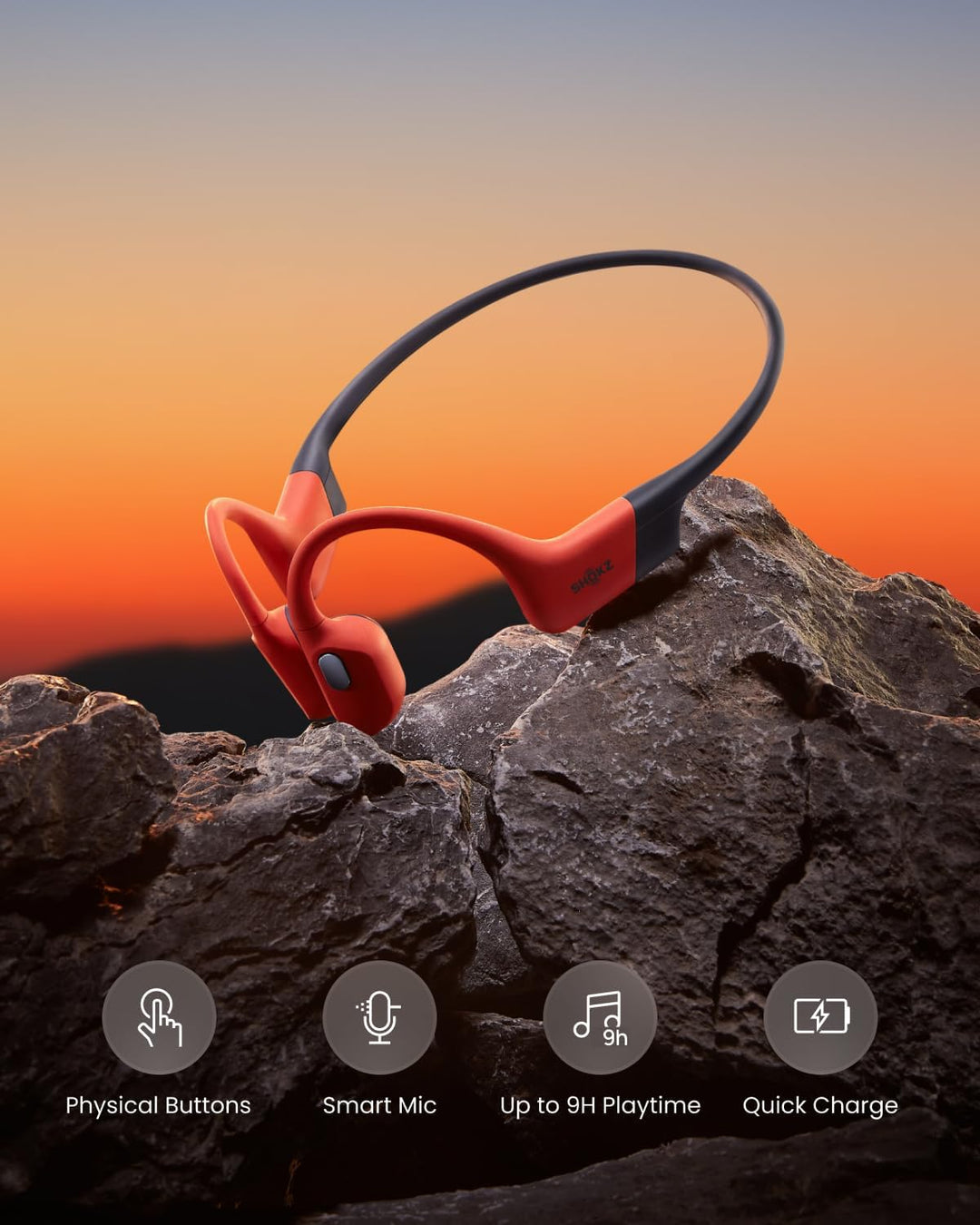 SHOKZ OpenSwim Pro - Auriculares deportivos de conducción ósea Blue...