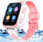 Reloj inteligente con GPS 4G para niños, línea de WhatsApp, videollamada y texto, chat de voz, mensaje de alarma SOS, antipérdida, rastreador en tiempo real, podómetro, cámara de modo silencioso, cámara TikTok Facebook, versión global de 3 a 15 años